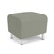 Lesro Siena Lounge Reception 1 Seat Bench, Brushed Steel, OH Eucalyptus Upholstery SN1001 - alternate 3